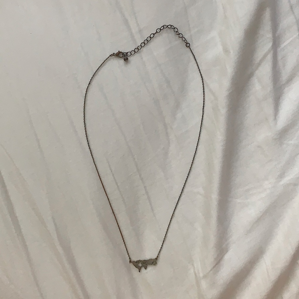 alt’rd state silver map necklace